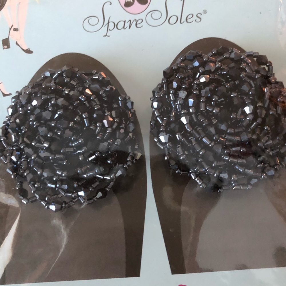 💰⬇️ 🆕 Gunmetal Rosettes Shoe Clips - Picture 4 of 5